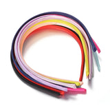 10pcs 9mm Fabric Covered Headband Hair Hoops DIY Kids Girls Hair Accessories