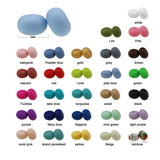 10pcs Silicone Teething Beads 20mm BPA-Free Baby Pacifier Chain