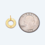 10pcs Acetate Circle Ear Posts 12mm, 18K Brass Findings for DIY Jewelry