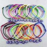 10pcs Red Cord Bracelet Protection Luck Acrylic Eye Bead Happiness