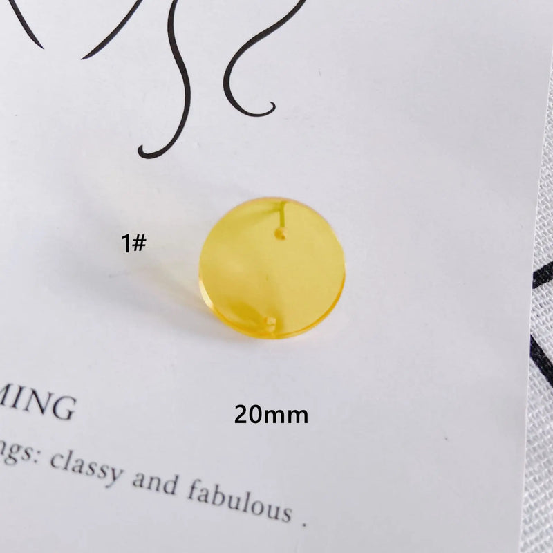10pcs Acrylic Earring Connectos Transparent Earrings Base Stud Earring Settings