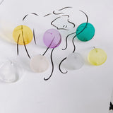 10pcs Acrylic Earring Connectos Transparent Earrings Base Stud Earring Settings