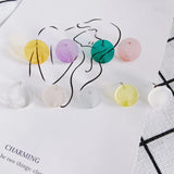 10pcs Acrylic Earring Connectos Transparent Earrings Base Stud Earring Settings