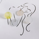 10pcs Acrylic Earring Connectos Transparent Earrings Base Stud Earring Settings