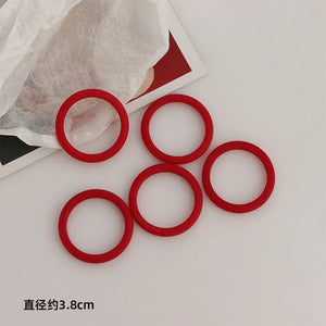 10pcs Red Acrylic Irregular Pendant Charms for Earrings & Necklace