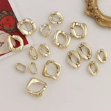 10pcs Red Acrylic Irregular Pendant Charms for Earrings & Necklace