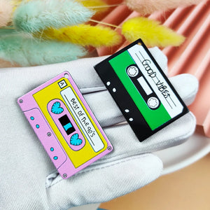 10pcs Acrylic Magnetic Tape Charms For DIY Jewelry Making Keychain Pendant