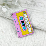 10pcs Acrylic Magnetic Tape Charms For DIY Jewelry Making Keychain Pendant