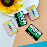 10pcs Acrylic Magnetic Tape Charms For DIY Jewelry Making Keychain Pendant