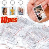 Acrylic Photo Frame Keychain with Tassels - Custom Insert