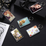 Acrylic Photo Frame Keychain with Tassels - Custom Insert