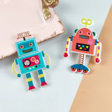 10pcs Acrylic Robort Charms for Jewelry Making DIY Earrings Keychain