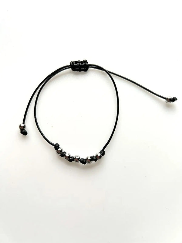Adjustable Heart Charm Bracelet Set Stainless Steel Charms Couple Bracelets