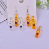 10pcs Alcohol Bottle Resin Charms Pendant DIY Jewelry Accessories