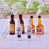 10pcs Beer Bottle Resin Charms for Earrings DIY Jewelry Making