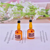 10pcs Beer Bottle Resin Charms for Earrings DIY Jewelry Making