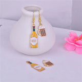 10pcs Beer Metal Charms for DIY Jewelry Making