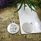 10pcs 'All You Knit Is Love Version 2' Charms Pendant