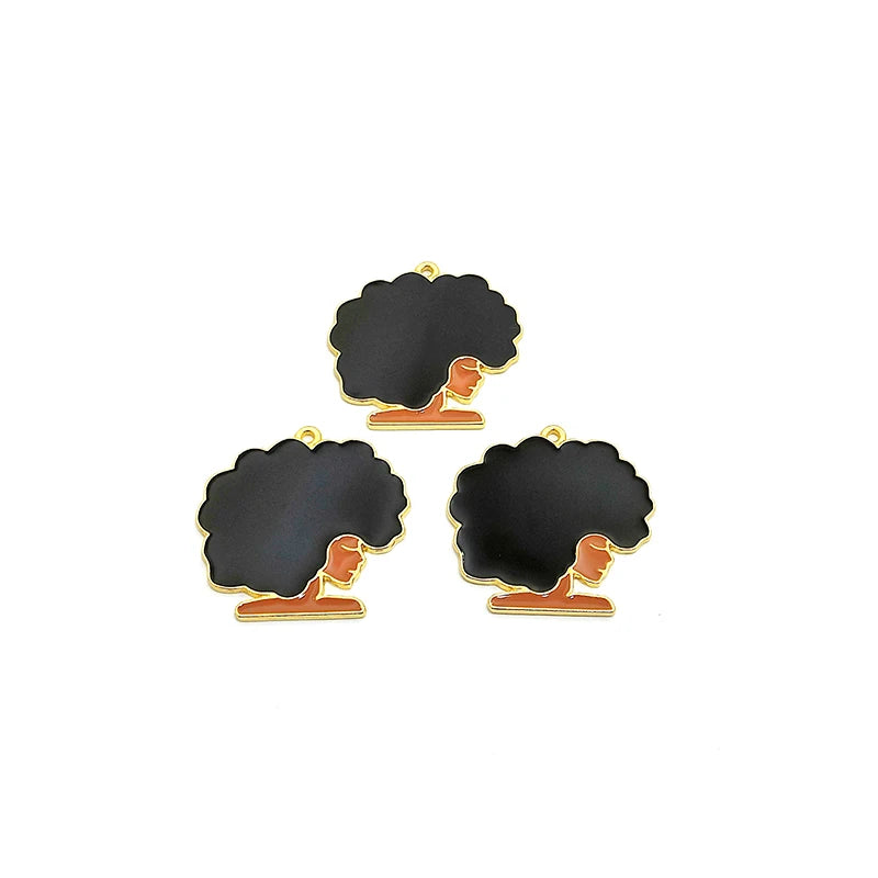10pcs Alloy Girl Charms for Jewelry Making
