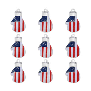 10pcs Boxing Gloves Charms for DIY Jewelry Making