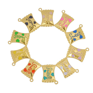 10pcs Alloy Candy Charms for DIY Jewelry Making