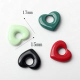 10pcs Alloy Candy Heart Charms DIY Jewelry Ornaments