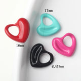10pcs Heart Shape Charms Earring Necklace DIY Jewelry