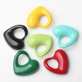 10pcs Heart Shape Charms Earring Necklace DIY Jewelry
