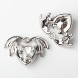 10pcs Heart Wings Alloy Charms for DIY Jewelry Making Earrings Necklace