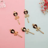 10pcs Love Magic Wand Alloy Charm Pendant DIY Jewelry Keychain Necklace
