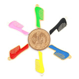 10pcs Alloy Comb Charms for DIY Jewelry Making