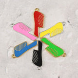 10pcs Alloy Comb Charms for DIY Jewelry Making