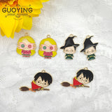 10pcs Anime Magic Academy Charms for DIY Jewelry Making