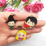 10pcs Anime Magic Academy Charms for DIY Jewelry Making