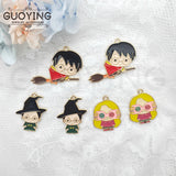 10pcs Anime Magic Academy Charms for DIY Jewelry Making