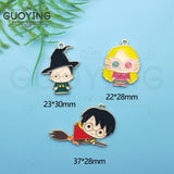 10pcs Anime Magic Academy Charms for DIY Jewelry Making