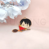 10pcs Anime Magic Academy Charms for DIY Jewelry Making
