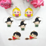 10pcs Anime Magic Academy Charms for DIY Jewelry Making