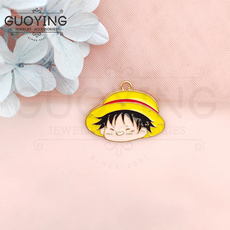 10pcs Alloy Drip Charm Cartoon Anime Character Earring Charms DIY Keychain