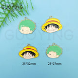 10pcs Alloy Drip Charm Cartoon Anime Character Earring Charms DIY Keychain