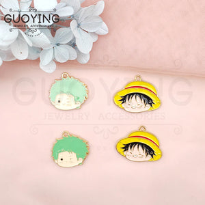 10pcs Alloy Drip Charm Cartoon Anime Character Earring Charms DIY Keychain