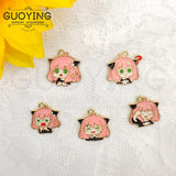 10pcs Cartoon Character Pendant Earrings DIY Keychain Bracelet Jewelry Charms