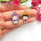 10pcs Alloy Drip Charm Anime Earring Pendant DIY Keychain Bracelet Jewelry