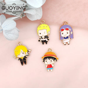 10pcs Alloy Drip Charm Anime Earring Pendant DIY Keychain Bracelet Jewelry