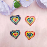 10pcs Alloy Heart Drip Charms for DIY Jewelry Making