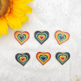 10pcs Alloy Heart Drip Charms for DIY Jewelry Making