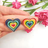 10pcs Alloy Heart Drip Charms for DIY Jewelry Making
