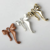 10pcs Alloy Drip Bowknot Shape Charms Pendant DIY Jewelry Supplies