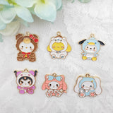 10pcs Anime Enamel Charms DIY Keychain Bracelet Pendant Jewelry Accessories
