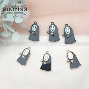 10pcs Japanese Anime Character Earring DIY Keychain Necklace Pendant
